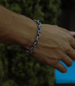 Silver Spikes Bracelet - Fashion Jewelry by Yordy.