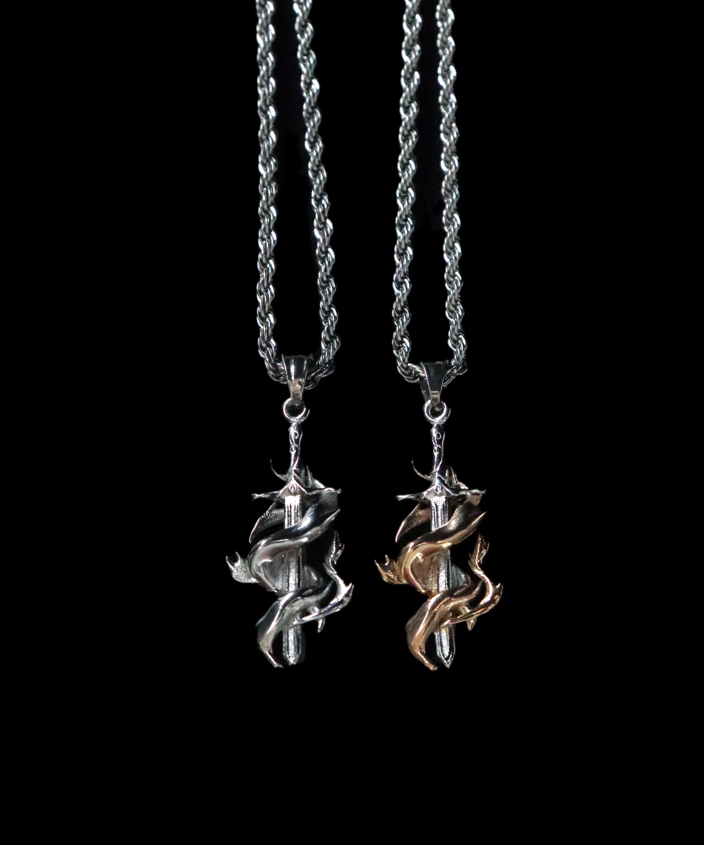 Burning Dagger Pendant - Fashion Jewelry by Yordy.