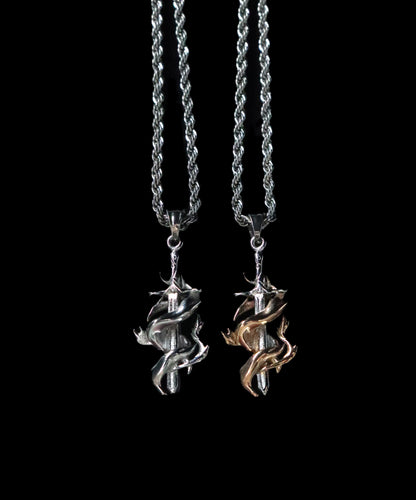 Burning Dagger Pendant - Fashion Jewelry by Yordy.