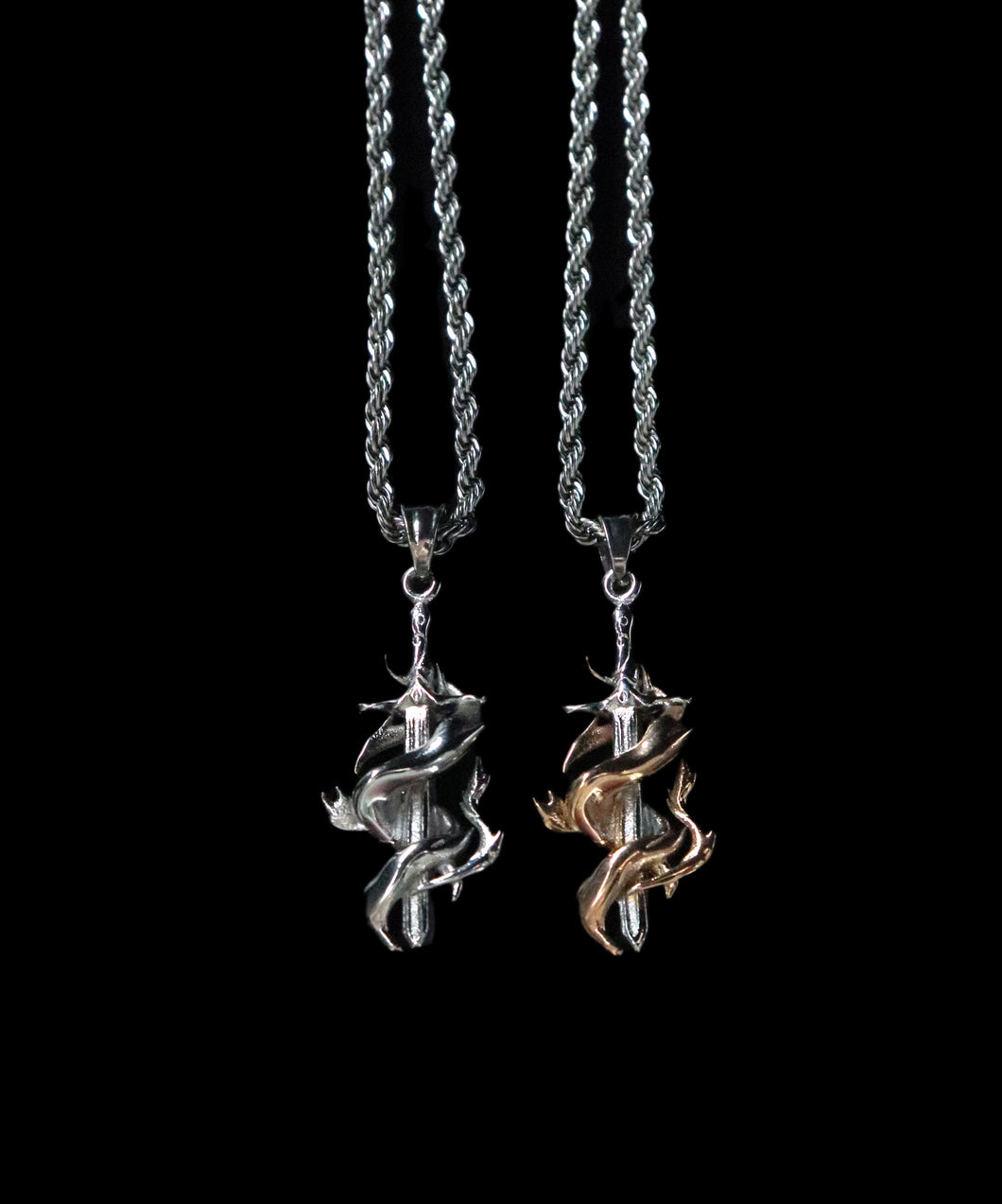 Burning Dagger Pendant - Fashion Jewelry by Yordy.