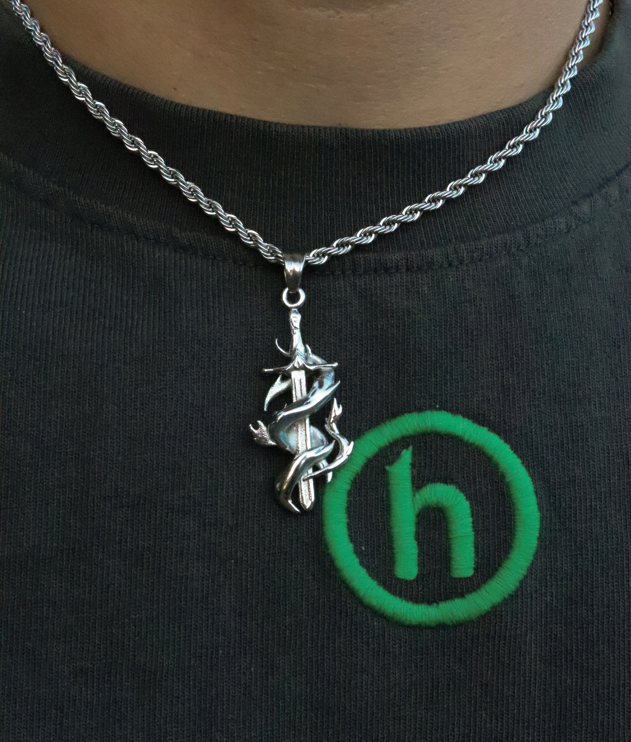 Burning Dagger Pendant - Fashion Jewelry by Yordy.