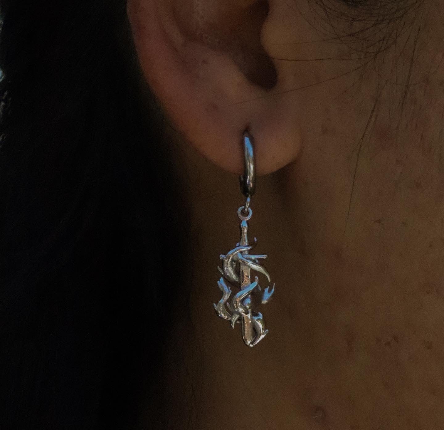 Burning Dagger Earrings - Fashion Jewelry by Yordy.