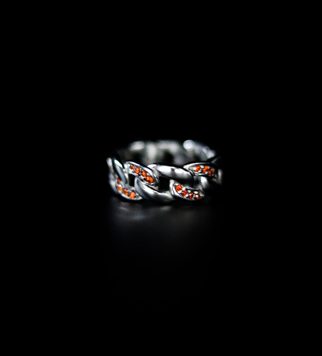 Red Stones Curb Ring - Fashion Jewelry by Yordy.