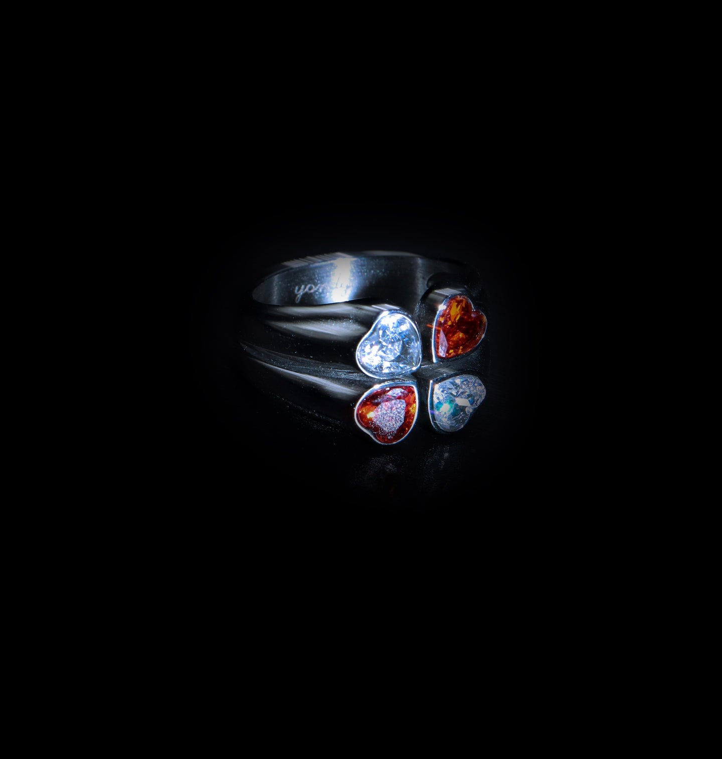 Multi Hearted Ring - Fashion Jewelry by Yordy.