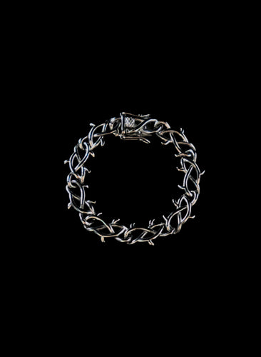 Silver Barbwire Bracelet - Fashion Jewelry by Yordy.