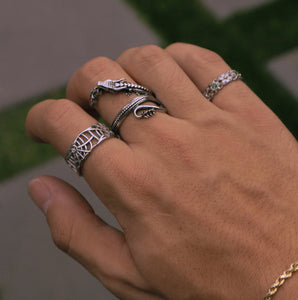 Silver Spider Web Ring - Fashion Jewelry by Yordy.