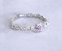 Purple Burning Jewel Bracelet - Fashion Jewelry by Yordy.