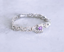 Load image into Gallery viewer, Purple Burning Jewel Bracelet - Fashion Jewelry by Yordy.