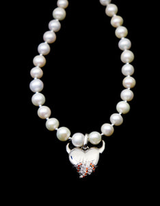 Evil Love Pearl Necklace - Fashion Jewelry by Yordy.