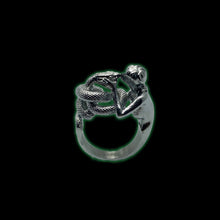 Load image into Gallery viewer, Silver Forbidden Kiss Ring - Fashion Jewelry by Yordy.