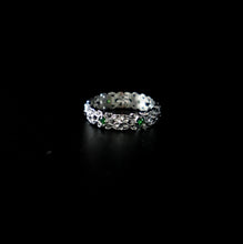 Load image into Gallery viewer, Silver Flower Jewels Ring - Fashion Jewelry by Yordy.