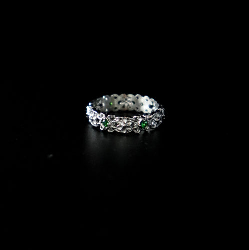 Silver Flower Jewels Ring - Fashion Jewelry by Yordy.