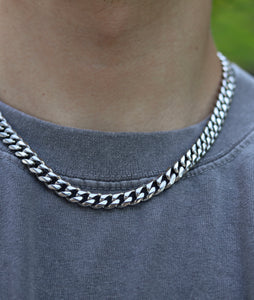 Silver Chain Choker 8mm - Fashion Jewelry by Yordy.