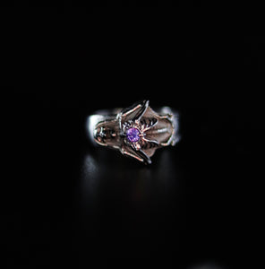 Silver Jeweled Heart Ring - Fashion Jewelry by Yordy.