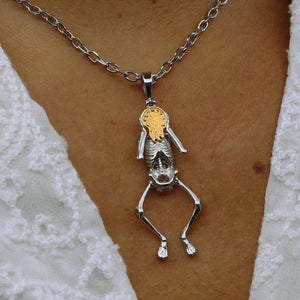 Silver Hour Minds Necklace - Fashion Jewelry by Yordy.