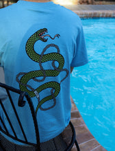 Load image into Gallery viewer, Baby Blue Snake Tee - Fashion Jewelry by Yordy.