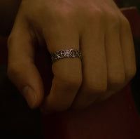 Silver Infinite Crosses Ring - Fashion Jewelry by Yordy.