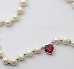 Stone of Love Pearl Necklace - Fashion Jewelry by Yordy.
