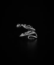 Load image into Gallery viewer, Silver Raging Dragon Ring - Fashion Jewelry by Yordy.