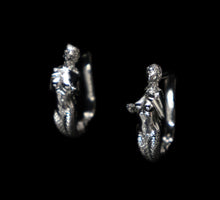 Load image into Gallery viewer, Silver Mermaids Love Earrings - Fashion Jewelry by Yordy.
