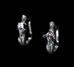 Silver Mermaids Love Earrings - Fashion Jewelry by Yordy.