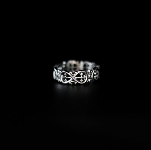 Silver Infinite Crosses Ring - Fashion Jewelry by Yordy.