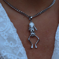 Silver Hour Minds Necklace - Fashion Jewelry by Yordy.