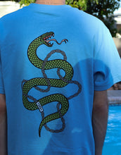 Load image into Gallery viewer, Baby Blue Snake Tee - Fashion Jewelry by Yordy.