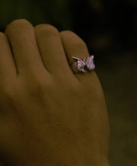 Silver Butterfly Angel Ring - Fashion Jewelry by Yordy.