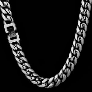 Silver Chain Choker 12mm - Fashion Jewelry by Yordy.