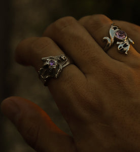 Silver Jeweled Heart Ring - Fashion Jewelry by Yordy.