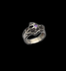 Silver Jeweled Heart Ring - Fashion Jewelry by Yordy.
