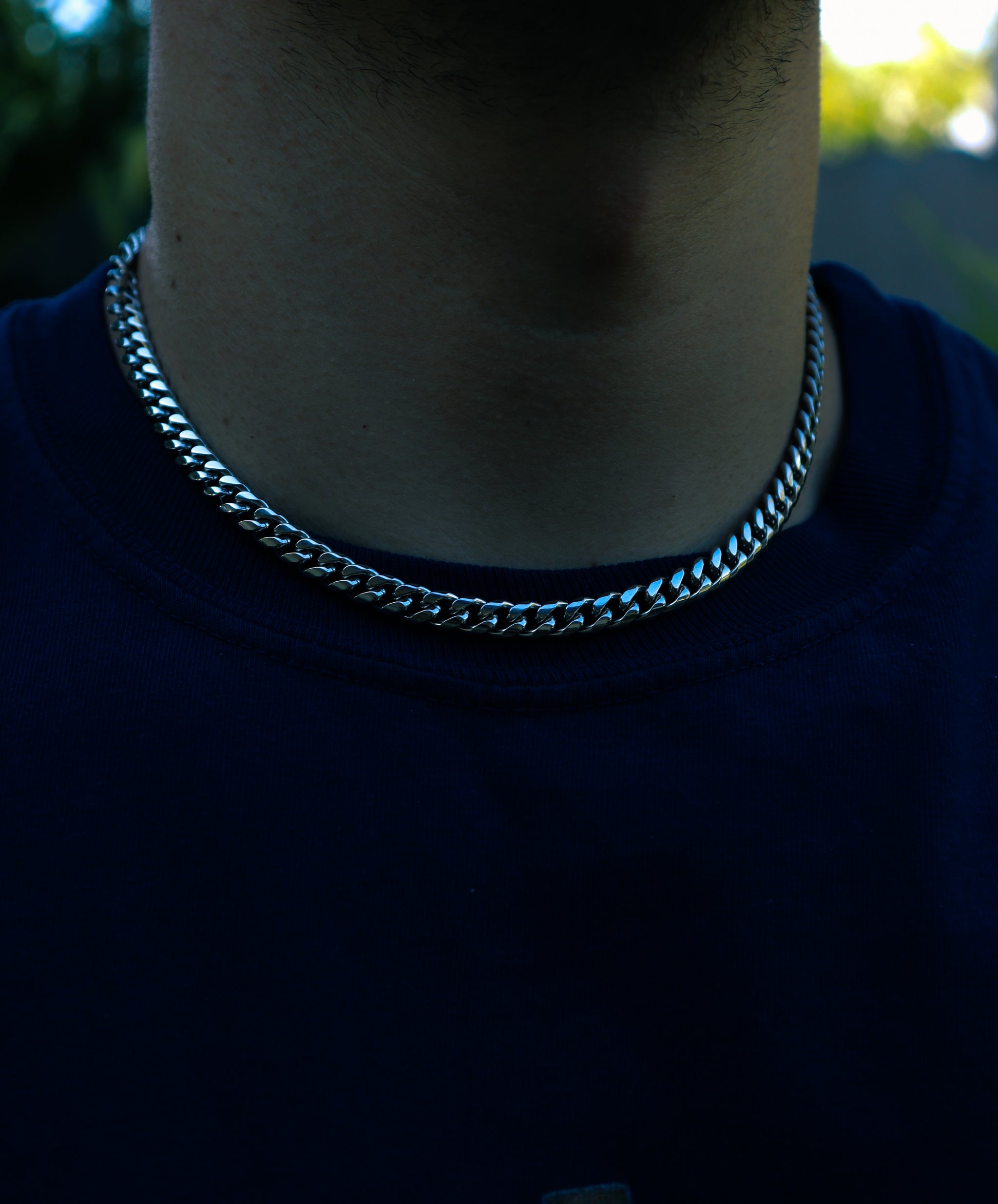 Silver Curb Chain 6mm - Fashion Jewelry by Yordy.