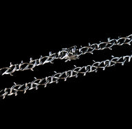 Silver Barbwire Chain - Fashion Jewelry by Yordy.