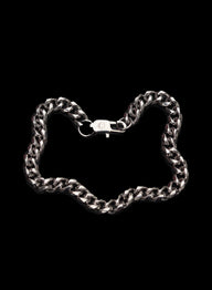 Silver Curb Bracelet 6mm - Fashion Jewelry by Yordy.